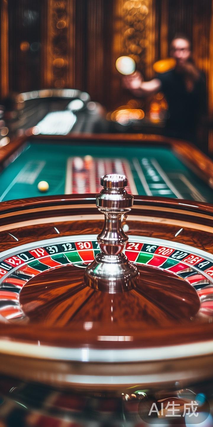 轮盘：玩家选择数字或颜色投注，待轮盘旋转后，根据球